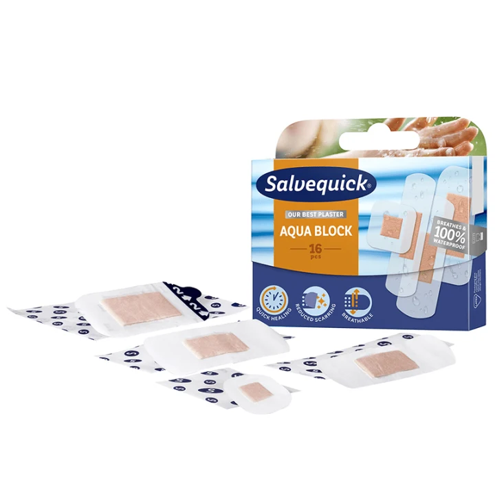 Salvequick Aqua Block Family Pack 16 st Salvequick