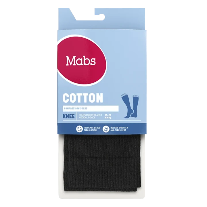 Mabs Cotton Knee Black 1 par L Mabs