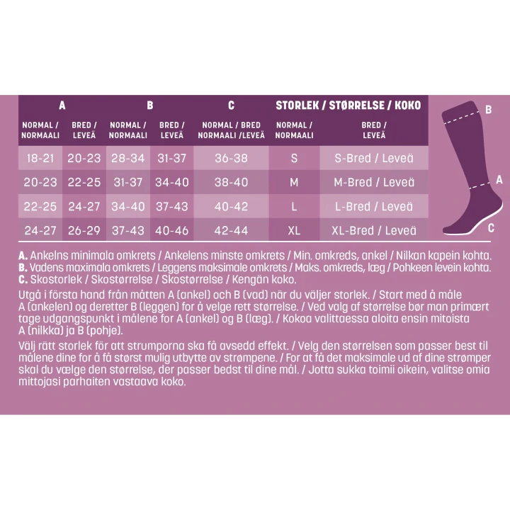 Mabs Nylon Knee Black Dotted 1 par S Mabs