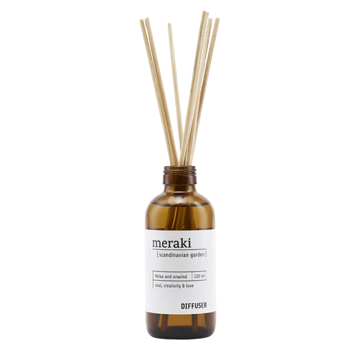 Meraki Doftspridare med 7 pinnar Scandinavian Garden 120 ml Meraki