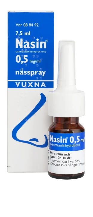 Nasin nässpray 0,5 mg/ml 7,5 ml Nasin