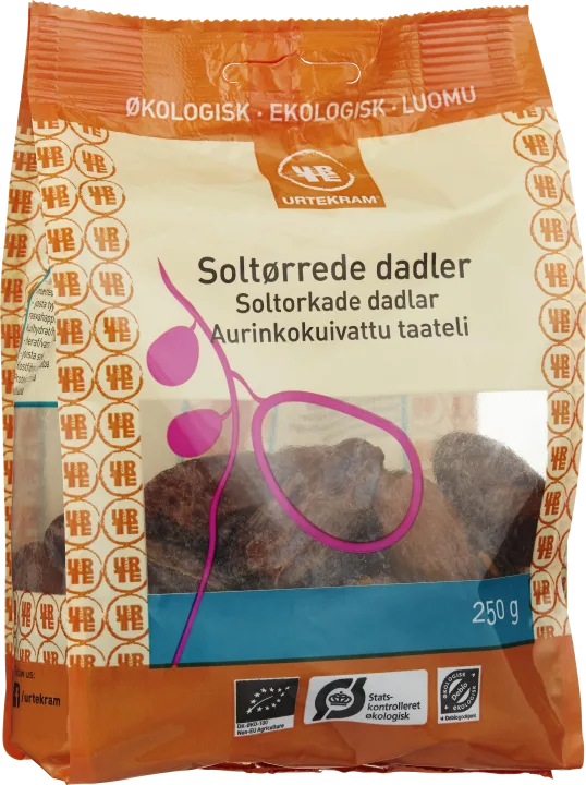 Urtekram Soltorkade Dadlar Eko 250 g Urtekram