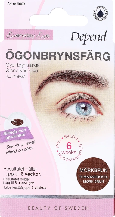 Depend Ögonbrynsfärg Mörkbrun Depend
