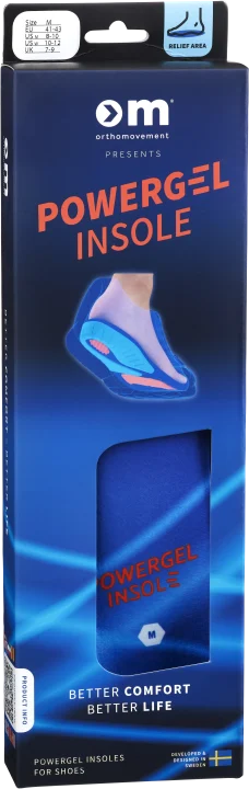 Ortho Movement Powergel Insole 41-43 Ortho Movement