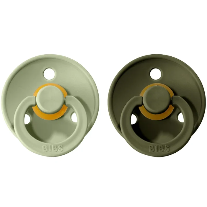 BIBS Napp Sage / Hunter Green 6-18 månader 2-pack Bibs