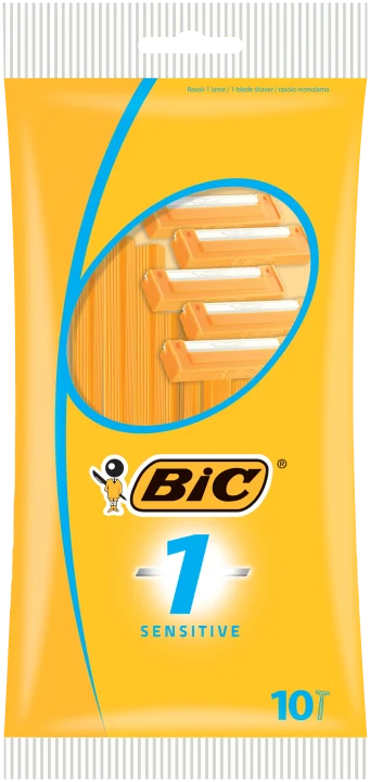 BIC 1 Sensitive Enbladiga Engångshyvlar för Män 10-pack BIC