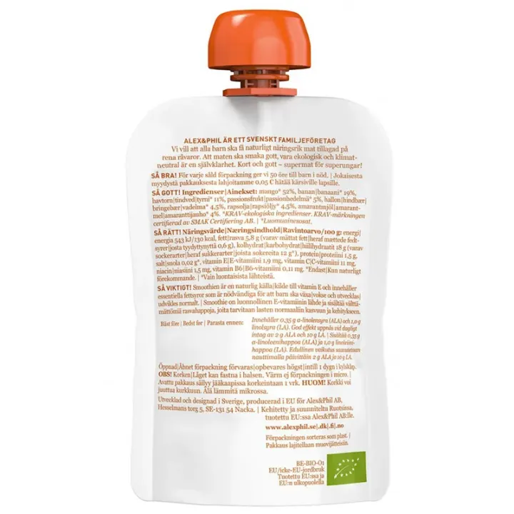 Alex & Phil Vår Havtorn- & Mangosmoothie 100 g Alex & Phil