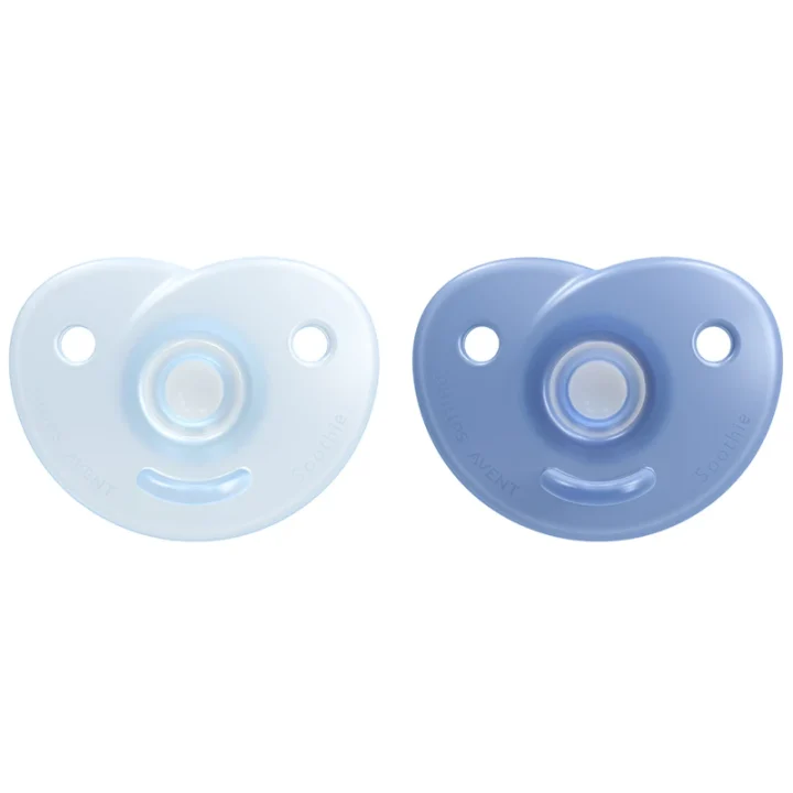 Philips Avent Soothie Napp för Nyfödda 0-6 mån Blå 2-pack Philips Avent