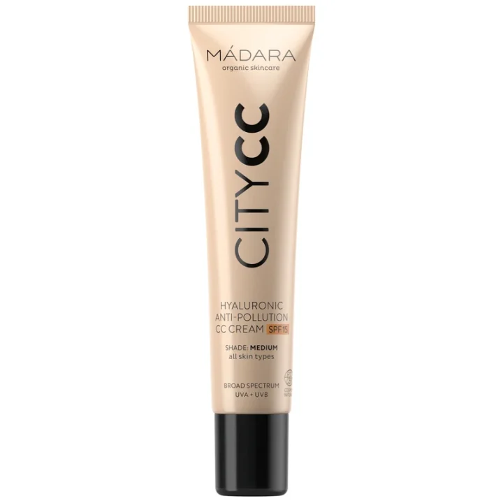 Mádara CITY CC Hyaluronic Anti-Pollution CC Cream SPF 15, 40 ml Medium Mádara