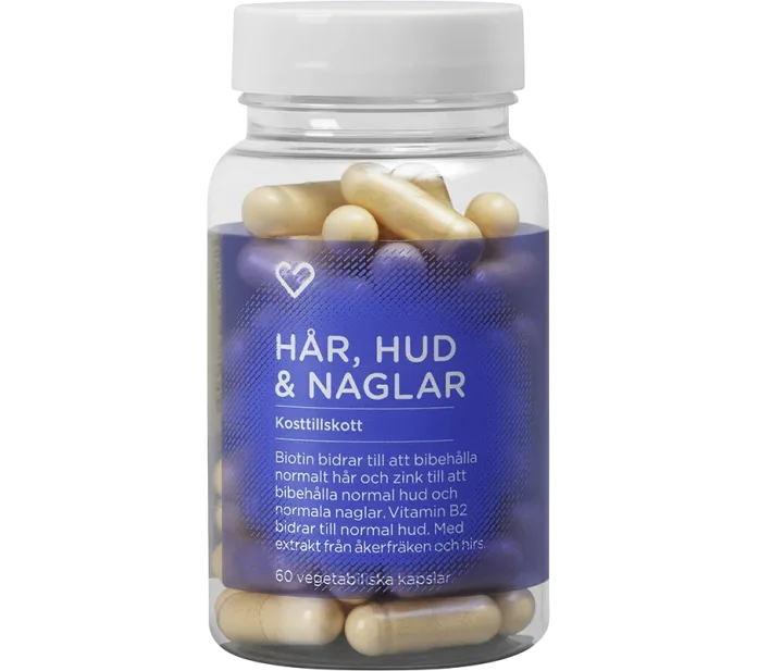 Hjärtats Hår, Hud & Naglar Kapsel 60 st Hjärtats