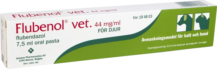 Flubenol vet. oral pasta med spruta 44 mg/ml 7,5 ml Flubenol