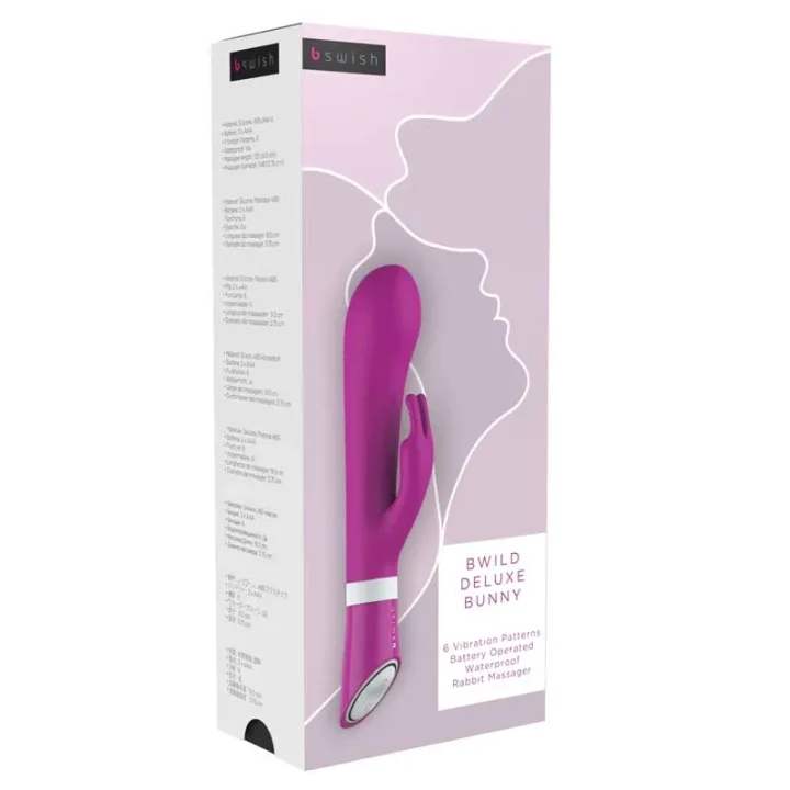 B Swish Bwild Deluxe Bunny Raspberry Rabbitvibrator B Swish