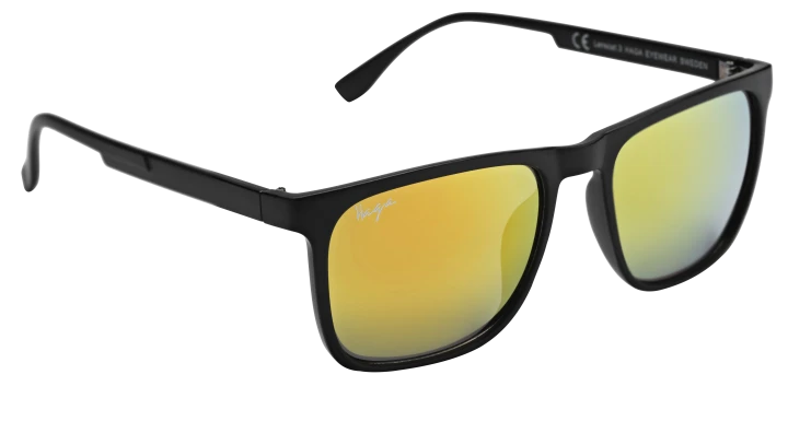 Haga Eyewear Solglas Sydney Matt Black-Red Mirror Lens Haga Optik