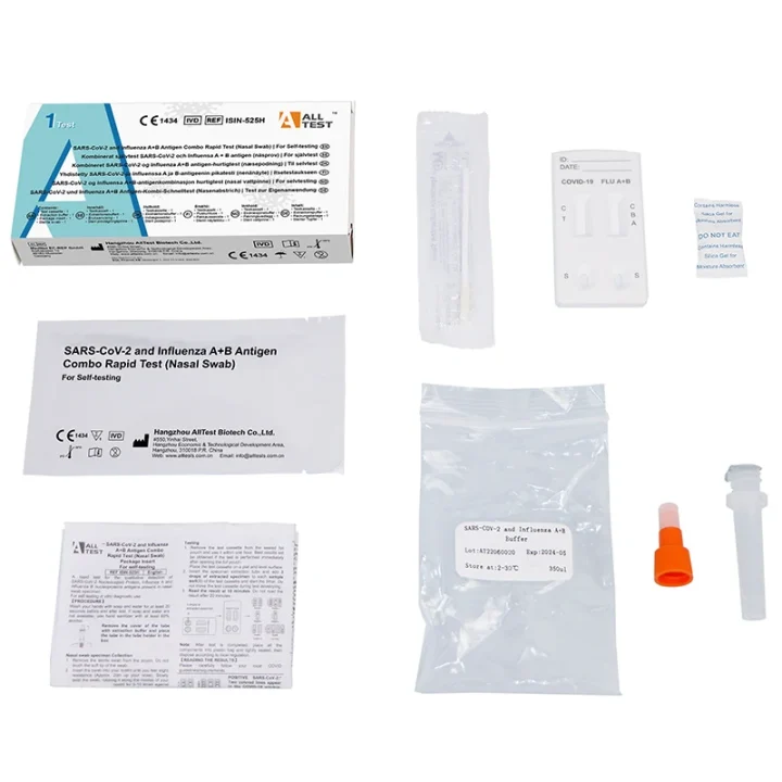 AllTest Kombinerat Självtest SARS-CoV-2 & Influensa A+B Antigen Näsprov 1-pack Alltest