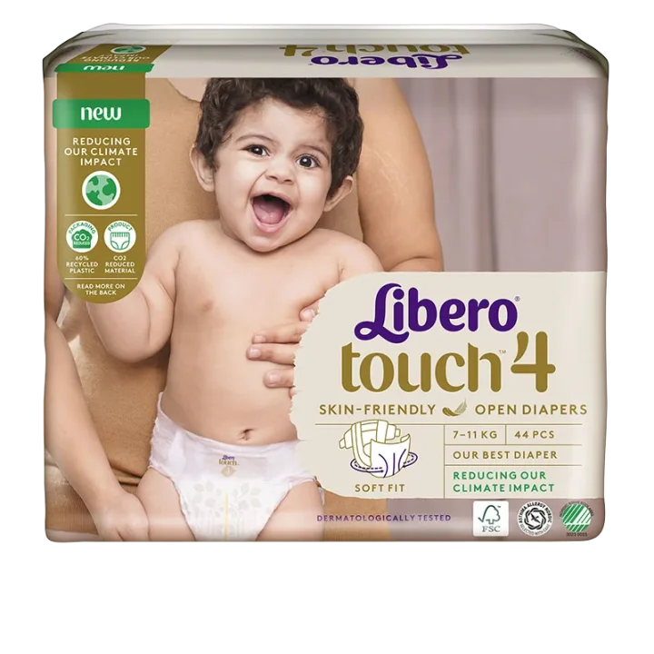 Libero Touch 4 Öppen Blöja 7-11 kg, 44 st Libero