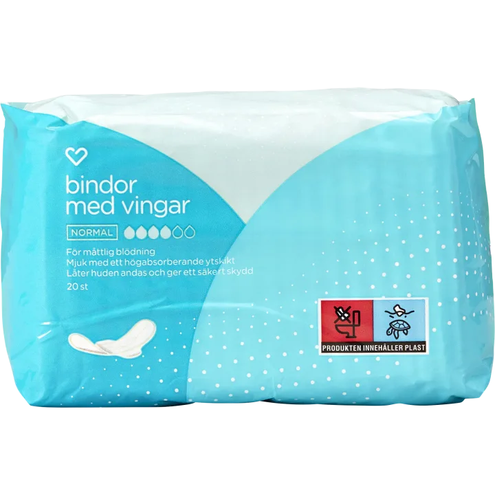 Hjärtats Bindor med vingar Normal 20st Hjärtats