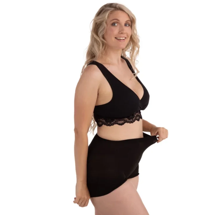 Carriwell Gravid- & Sjukhustrosa Svart 2-pack Carriwell