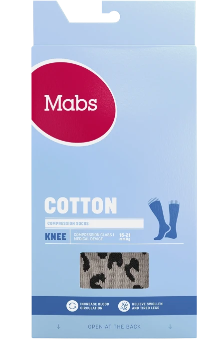 Mabs Cotton Knee Grey Leopard S Mabs