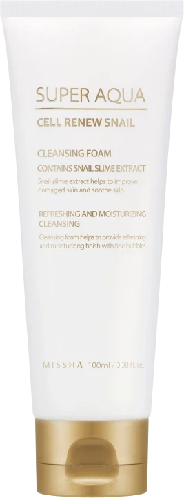 Missha Super Aqua Cell Renew Snail Cleansing Foam 100 ml Missha