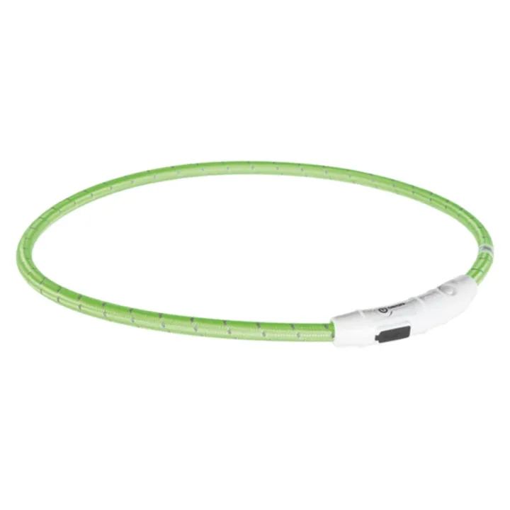 Trixie Flash Light Ring USB Grön L-XL: 65 cm Trixie