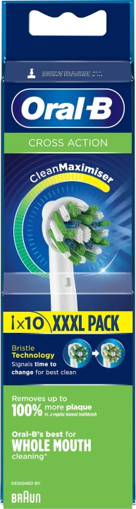 Oral-B Cross Action Borsthuvud 10 st Oral-B