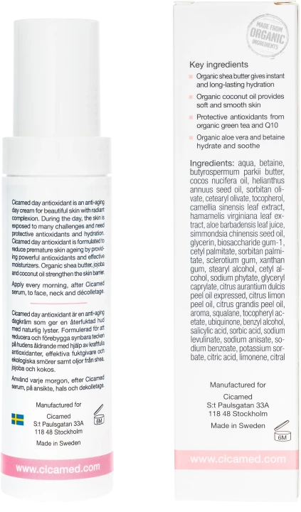 Cicamed Organic Science Day Antioxidant 50 ml Cicamed