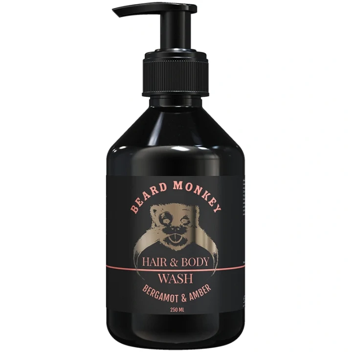 Beard Monkey Hair & Body Wash Bergamot & Amber 250 ml Beard Monkey