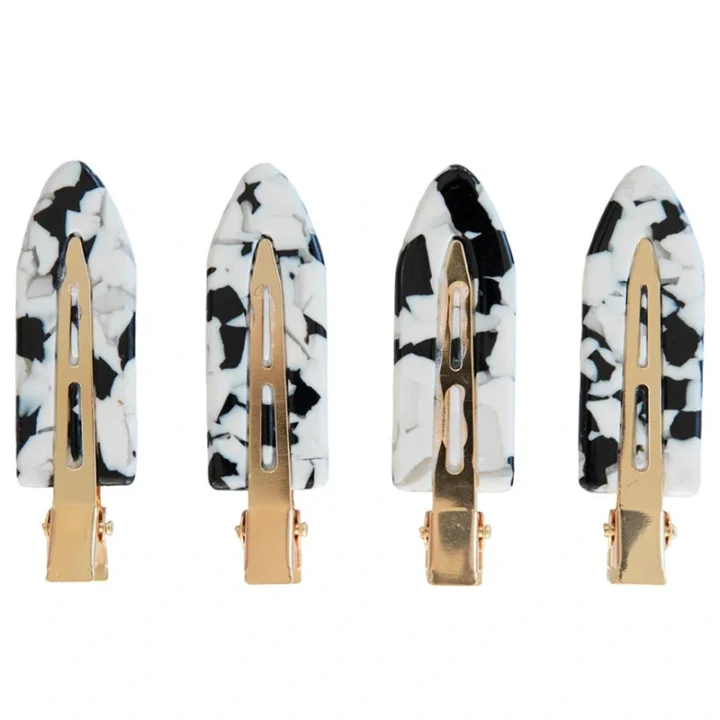 ByBarb Makeup Hair Clips Svart/Vit 4 st ByBarb