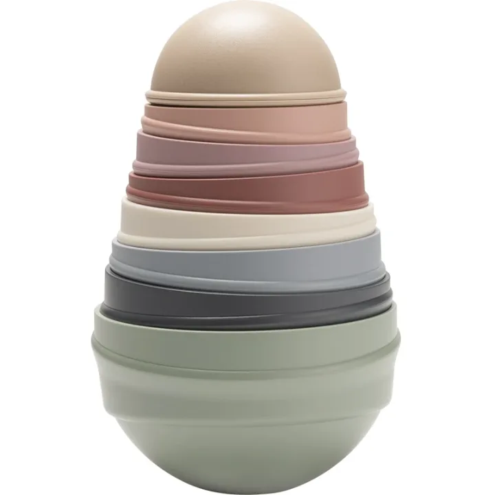 BIBS Wobbly Tower Pastel Rainbow Bibs