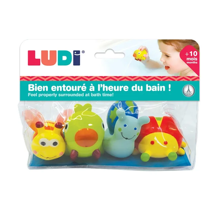 LUDI Badleksaker Insekter 4 st Ludi