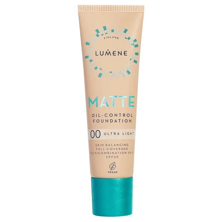 Lumene Matte Oil-Control Foundation SPF 20, 30 ml 00 Ultra Light Lumene