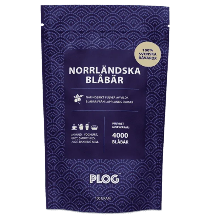 PLOG Norrländska Blåbär 100 g PLOG