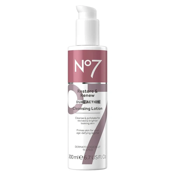 No7 Restore & Renew Cleansing Lotion 200 ml No7
