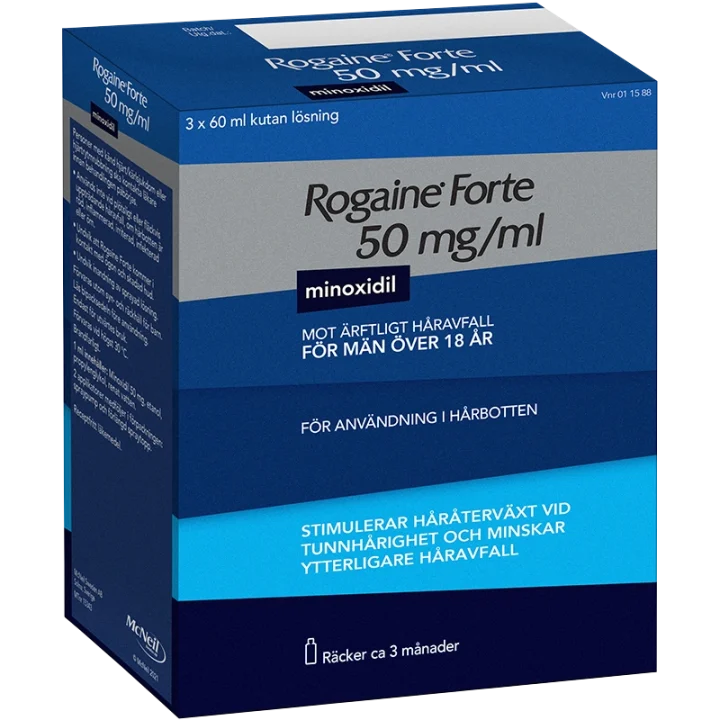 Rogaine Forte lösning 50 mg/ml 3x60 ml Rogaine