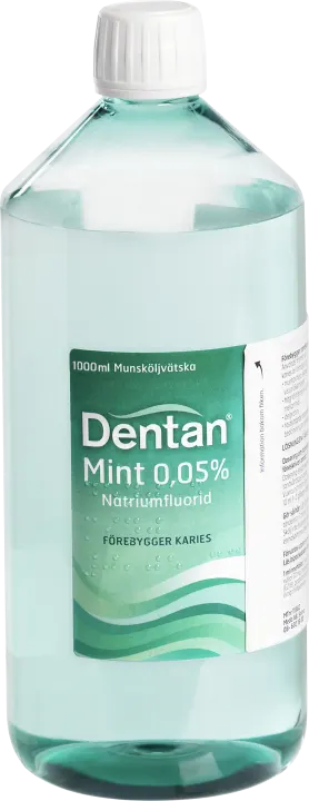 Dentan Mint munskölj 0,05 % 1000 ml Dentan