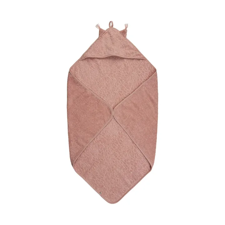 Pippi Organic Hooded Towel Misty Rose Pippi