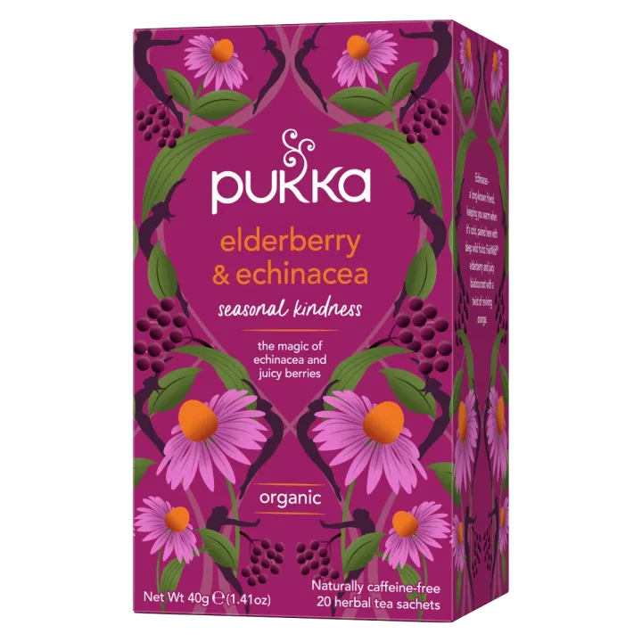 Pukka Fruktte Elderberry & Echinacea 20-pack Pukka