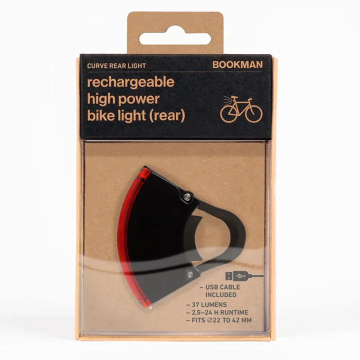 Bookman Curve Rear Light Black Bookman