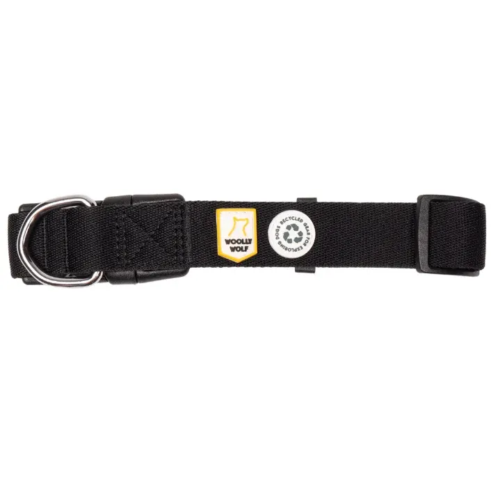 Woolly Wolf Halsband Raven Black 40-65 cm Woolly Wolf