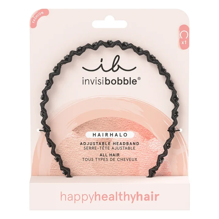 Invisibobble Hairhalo Black Sparkle Invisibobble