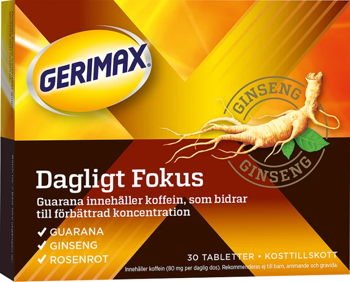 Gerimax Dagligt Fokus 30 tabletter Gerimax