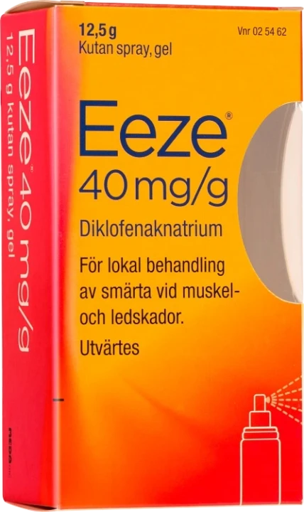 Eeze kutan spray gel 40 mg/g 12,5 g Eeze