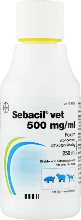 Sebacil® vet. Koncentrat till kutan lösning 500mg/ml Flaska, 250ml 