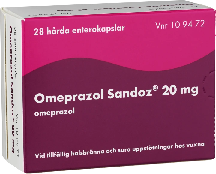 Omeprazol Sandoz enterokapsel 20 mg 28 st Sandoz