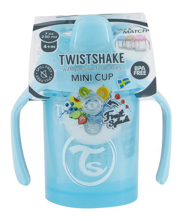 Twistshake Mini Cup 4+ mån 230 ml Pastellblå Twistshake