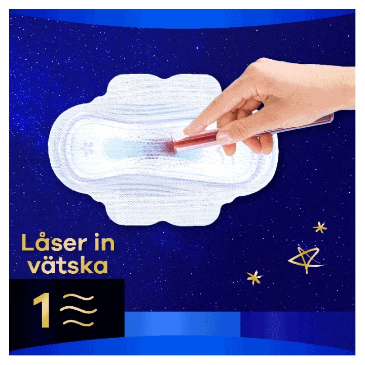 Always Ultra Secure Night Stl 4 Bindor Med Vingar 16 st Always