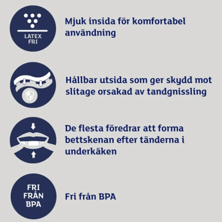 Bruxeeze Night Guard Bettskena vid tandgnissling 2st Bruxeeze