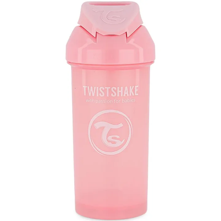 Twistshake Straw Cup 360 ml 6+ mån Pasell Rosa Twistshake