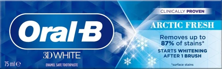 Oral-B 3D White Arctic Fresh Tandkräm 75 ml Oral-B