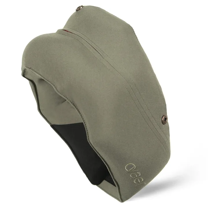 Ovaer Nackkudde med Huva Khaki Green Ovaer